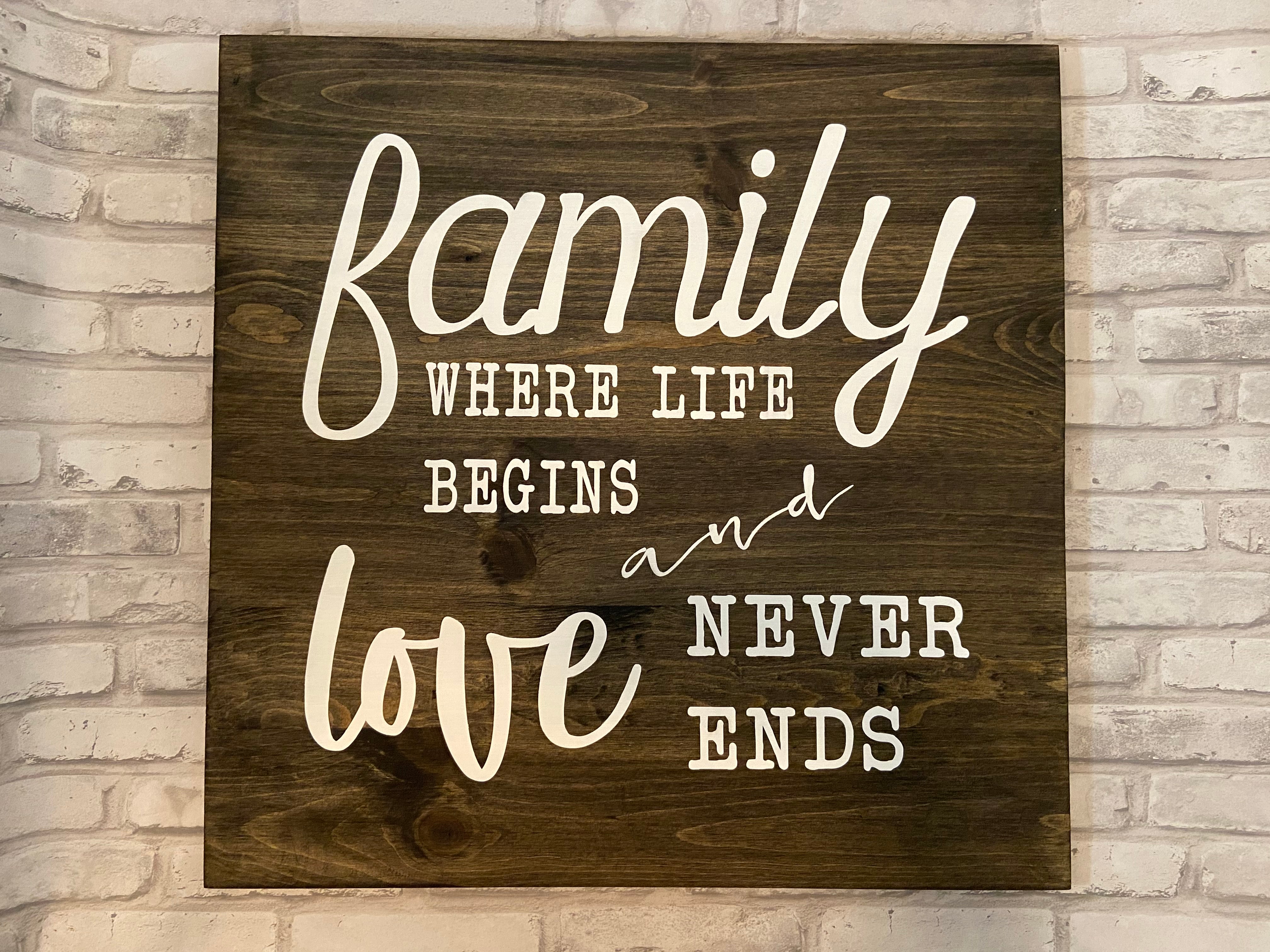 Family Love Sign