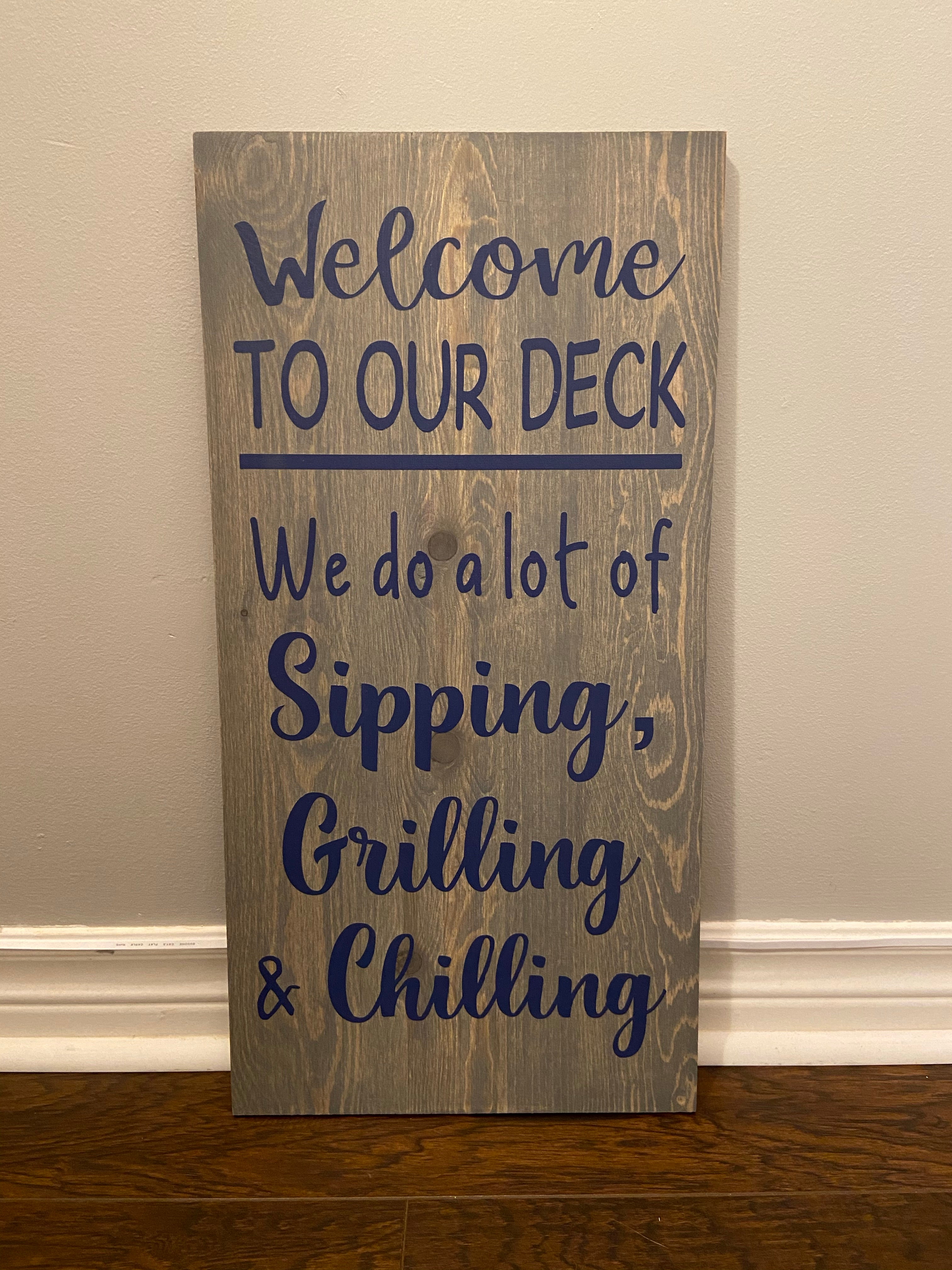 Deck Sign