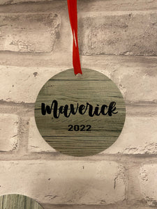 Custom Name & Year Ornament