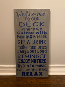 Deck Sign