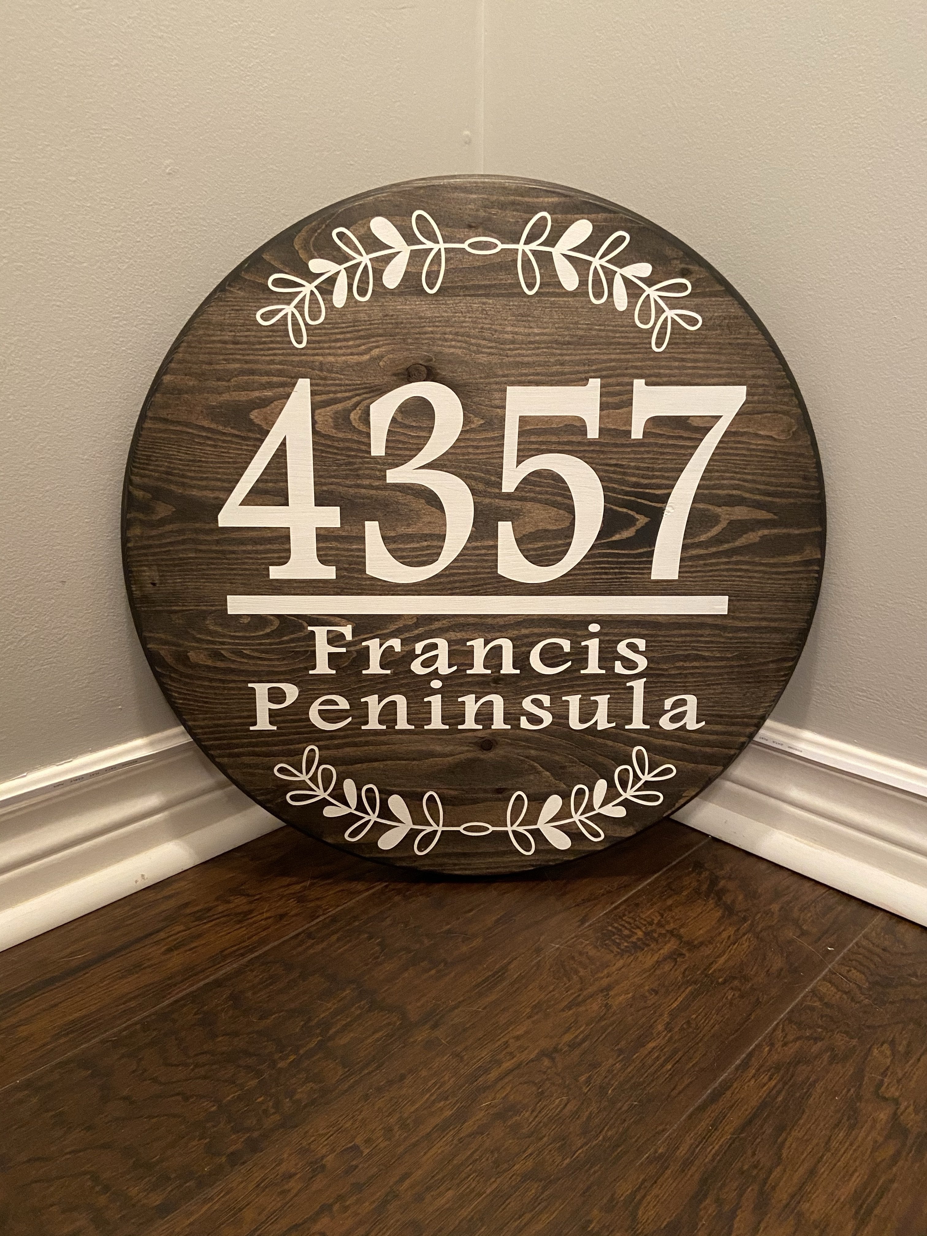 Custom Address Sign