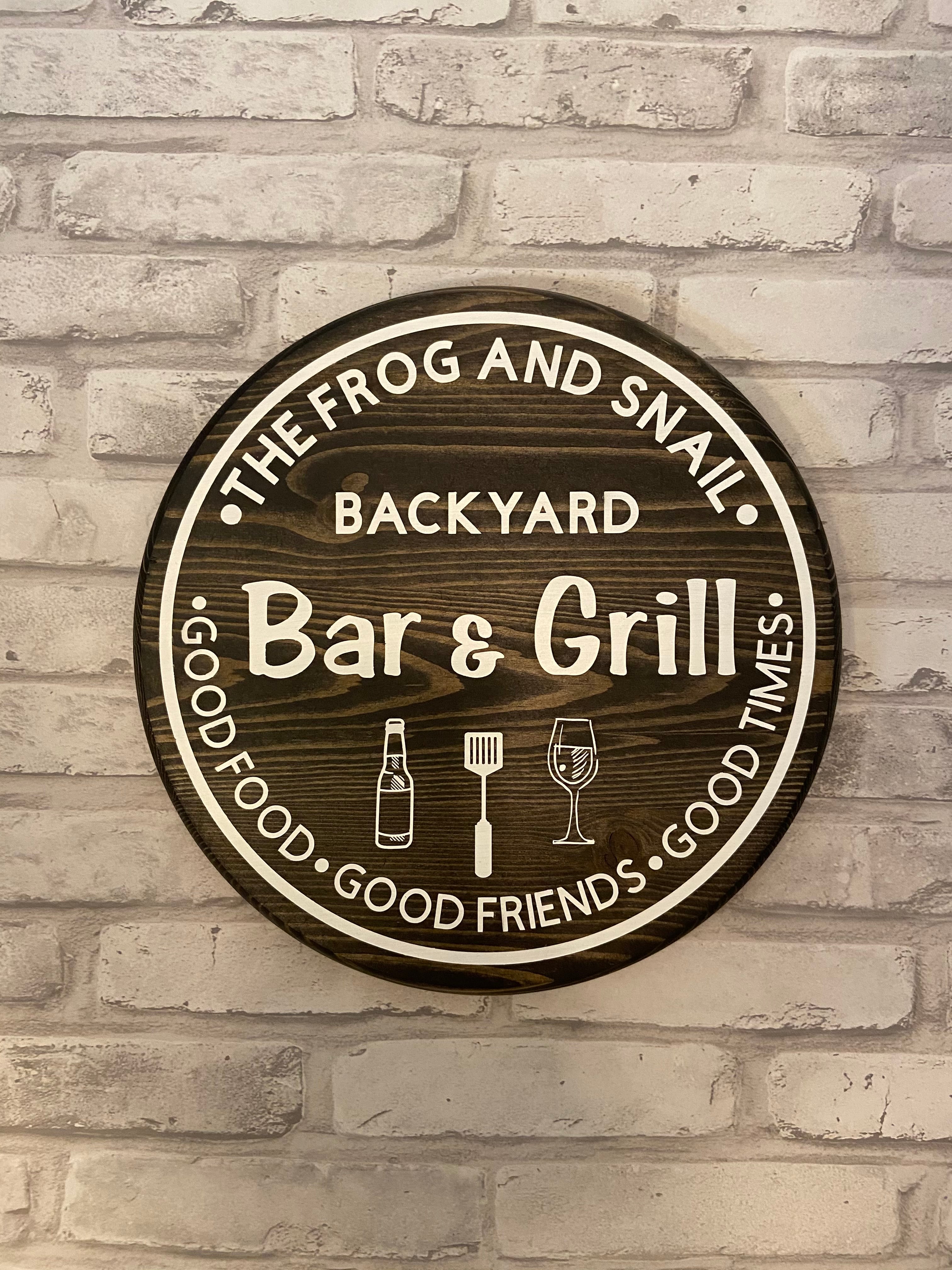 12” Bar and Grill Sign