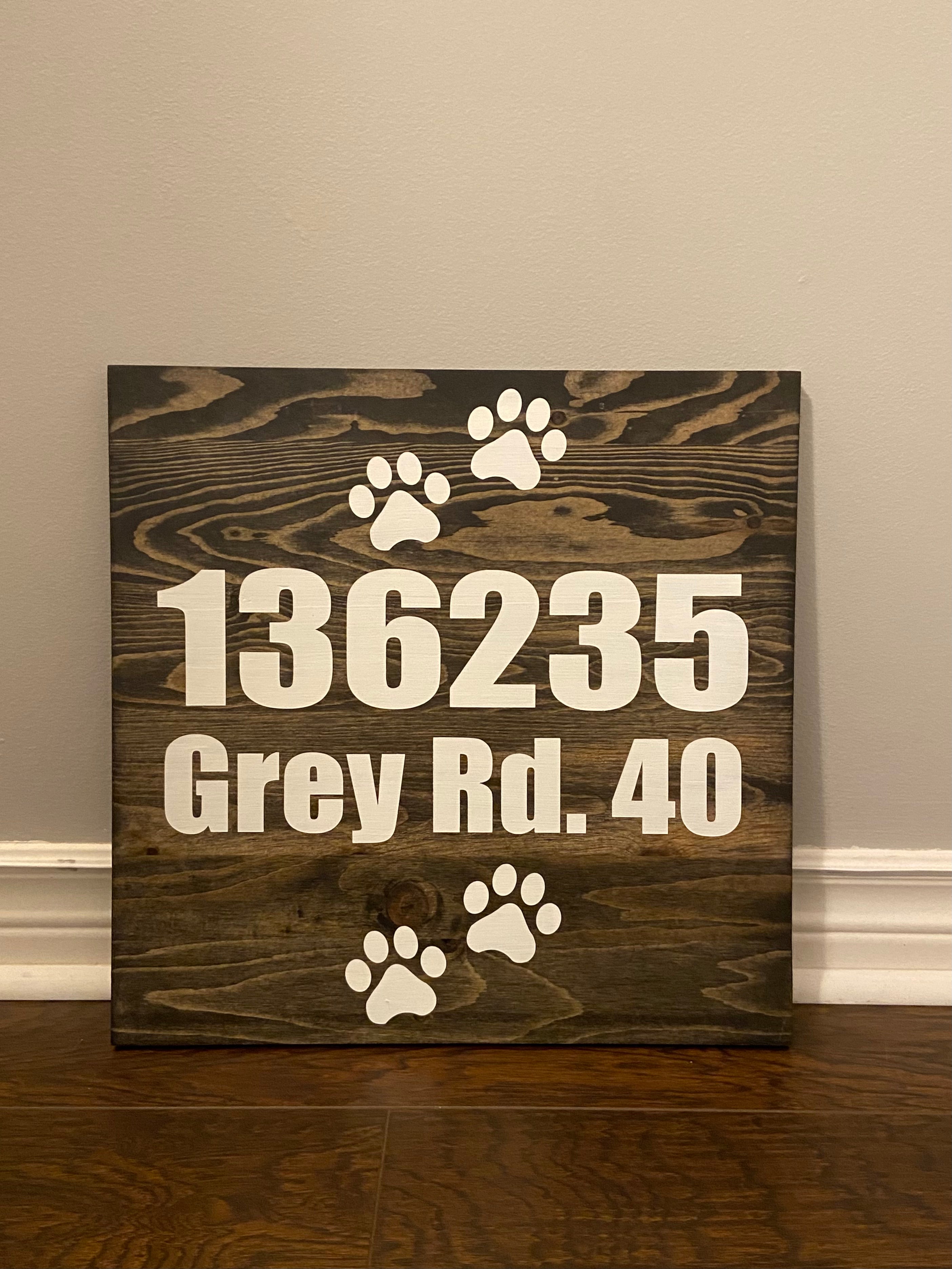 Address Sign