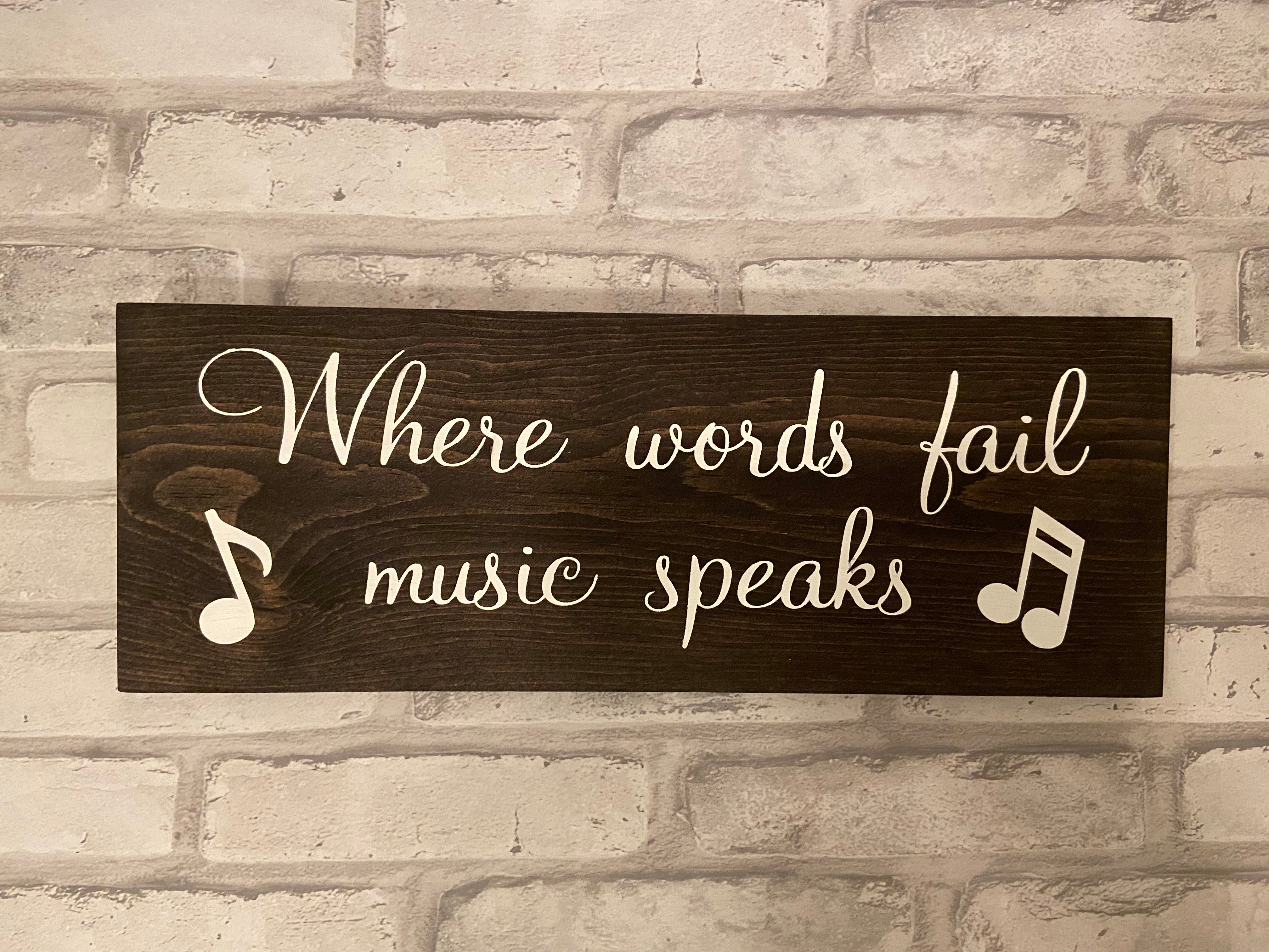 Music Speaks Sign