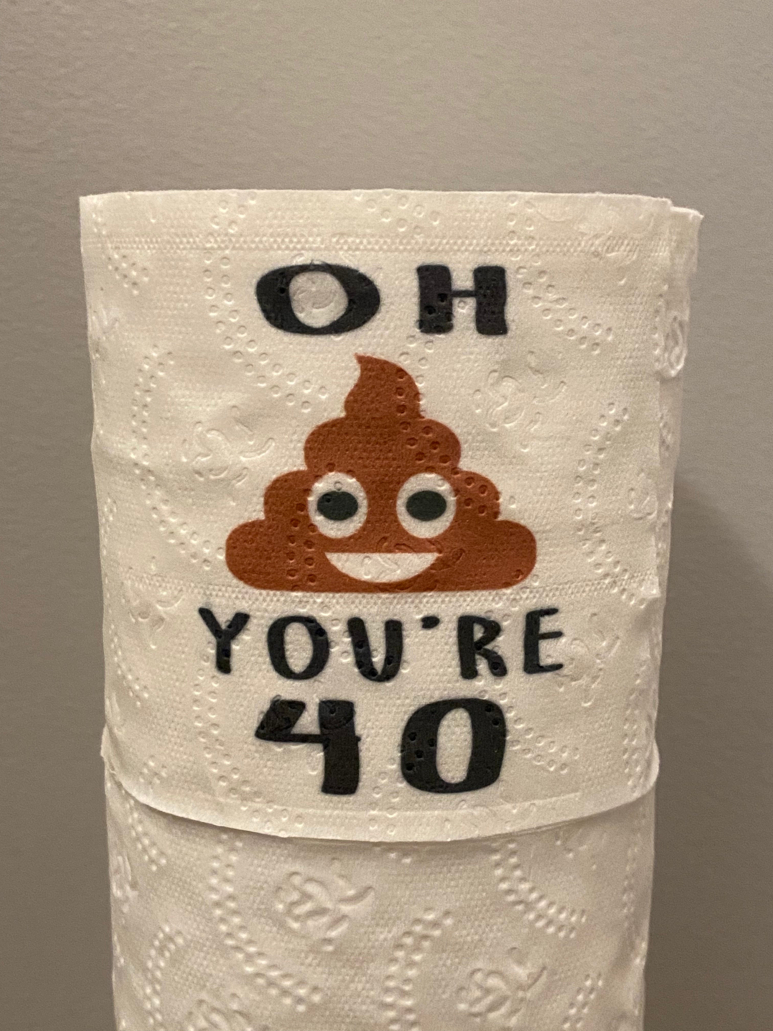 40th Birthday Toilet Paper