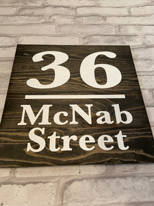 Custom Address Sign