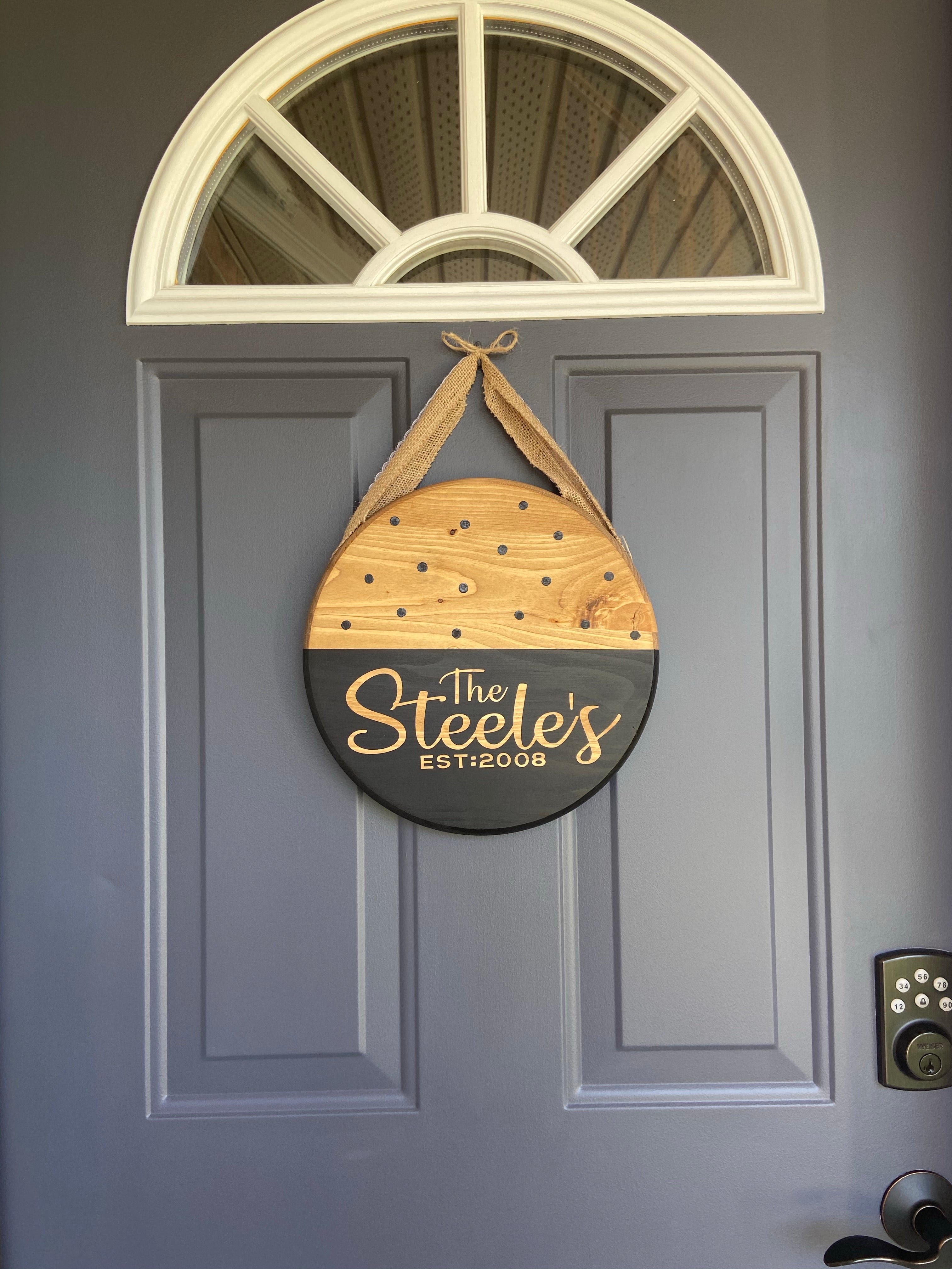 Family Name Door Hanger