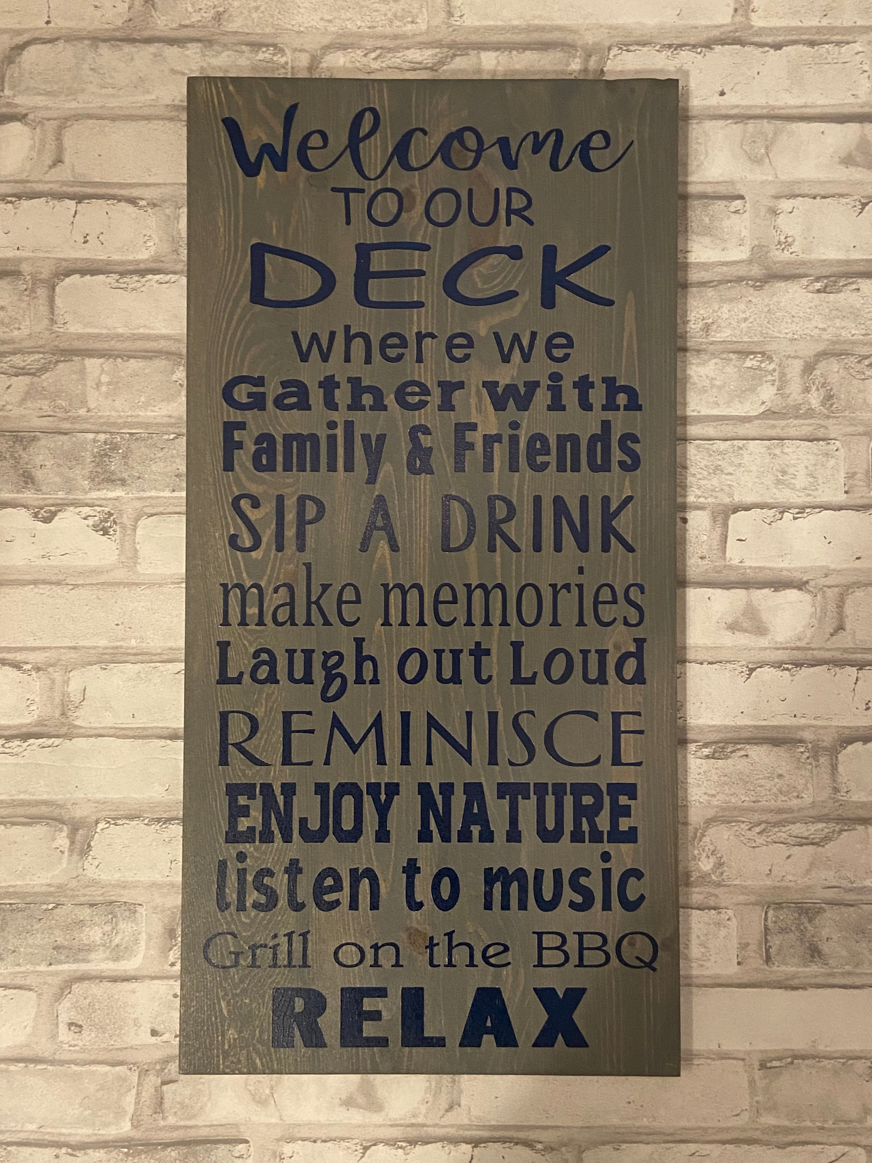 Deck Sign