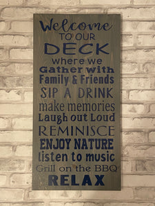 Deck Sign