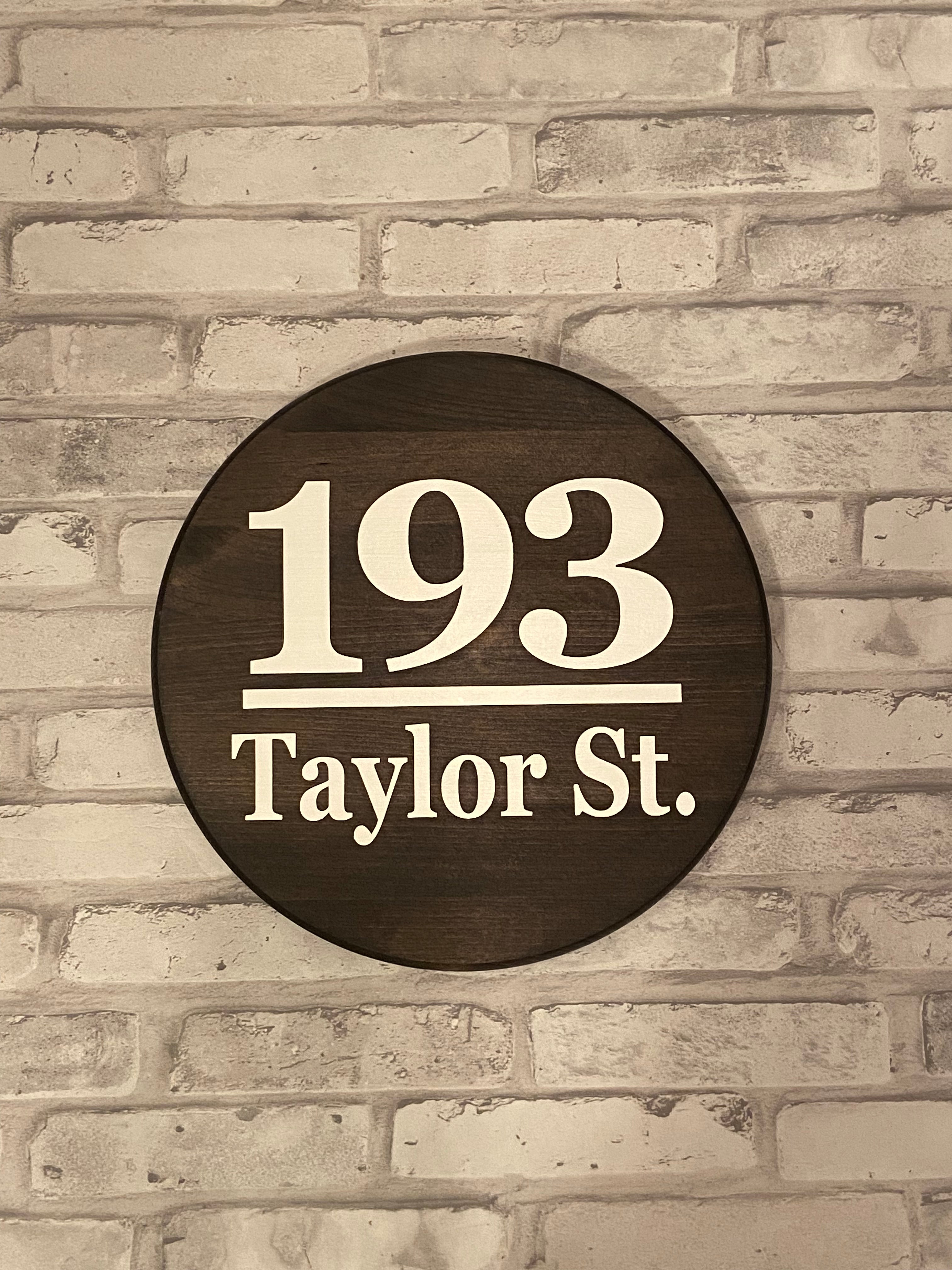 12” Address Sign