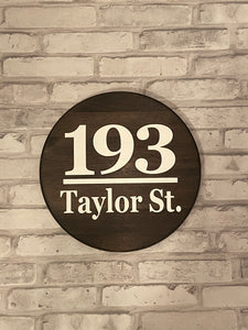 12” Address Sign