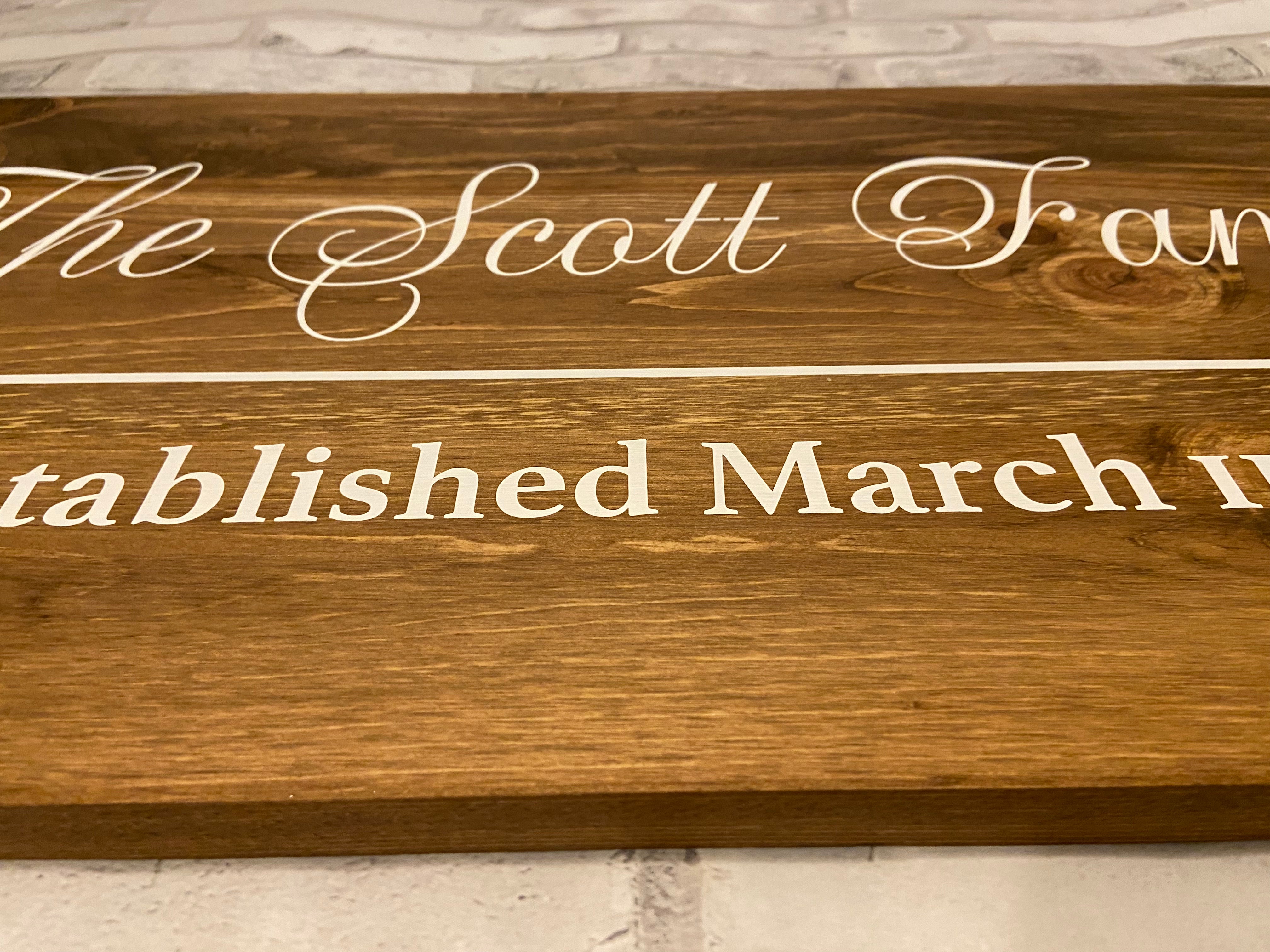 Custom Wedding Sign