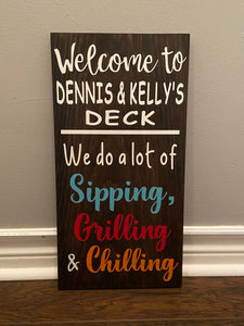 Custom Deck Sign