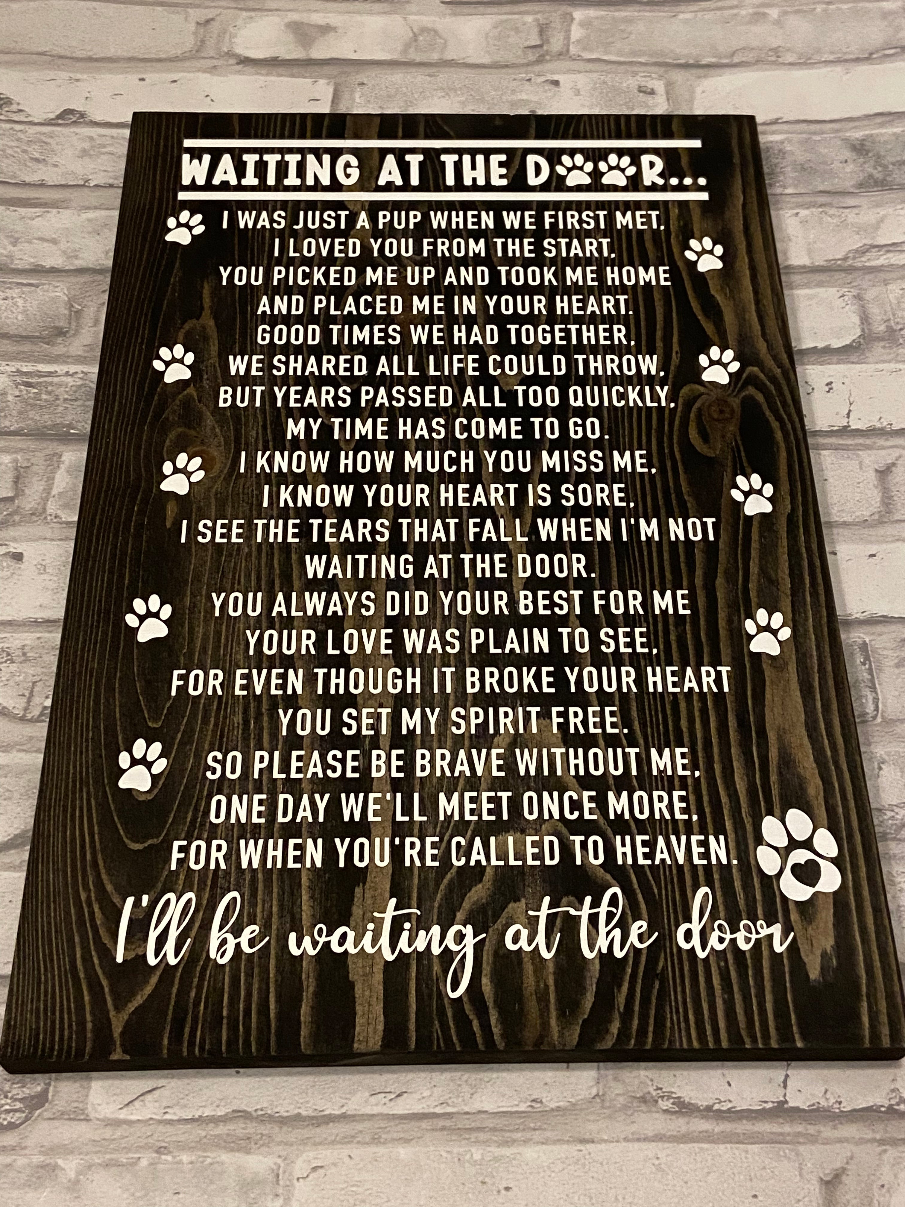 Waiting At The Door - Pet Memorial