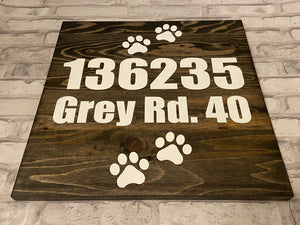 Address Sign