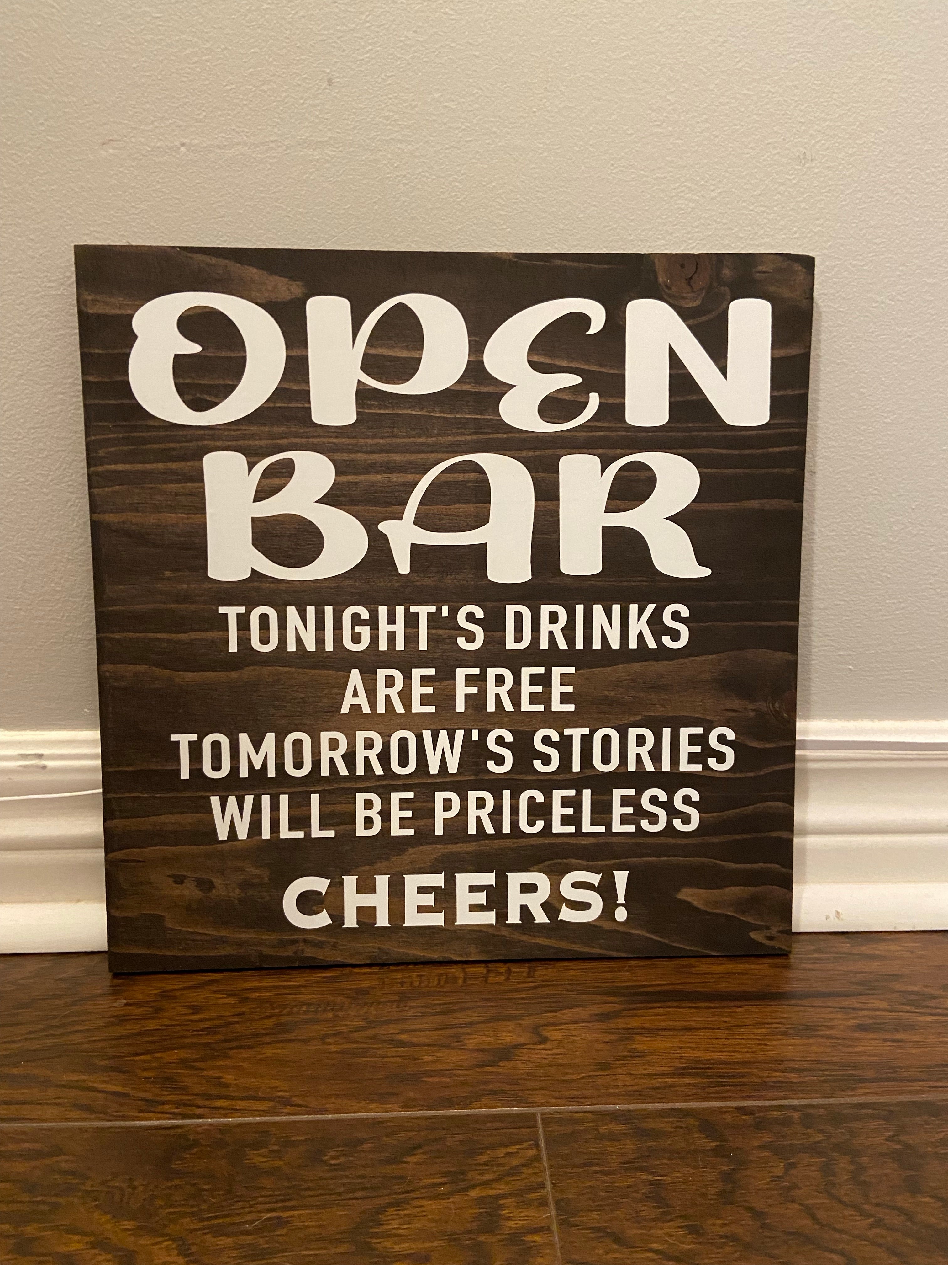 Open Bar Sign