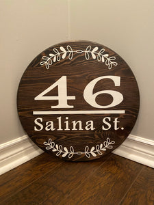 Address Sign