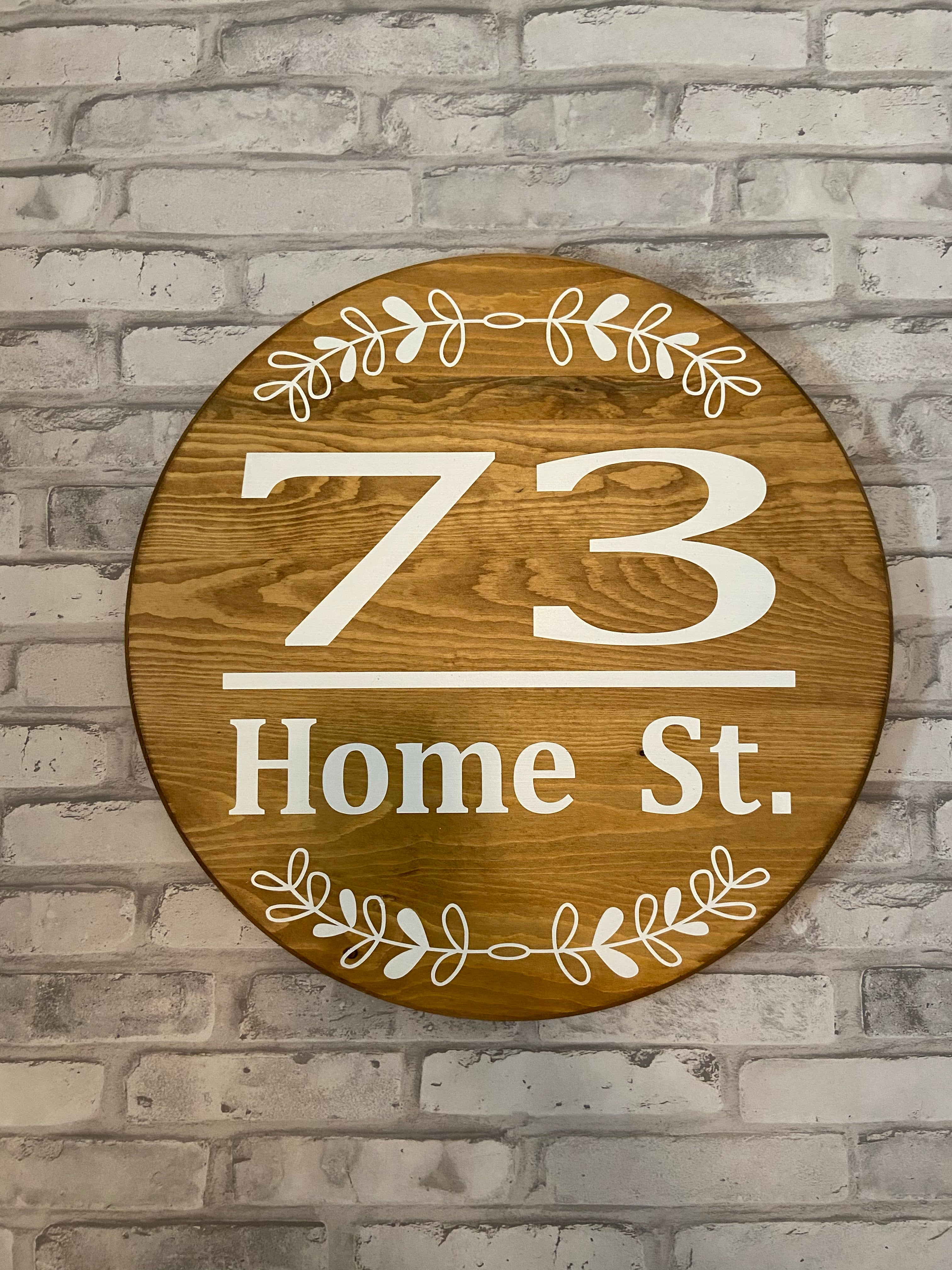 18” Address Sign