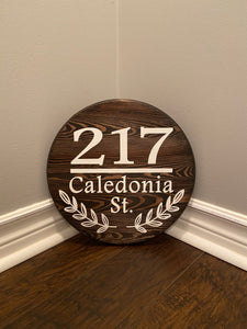 Custom Address Sign