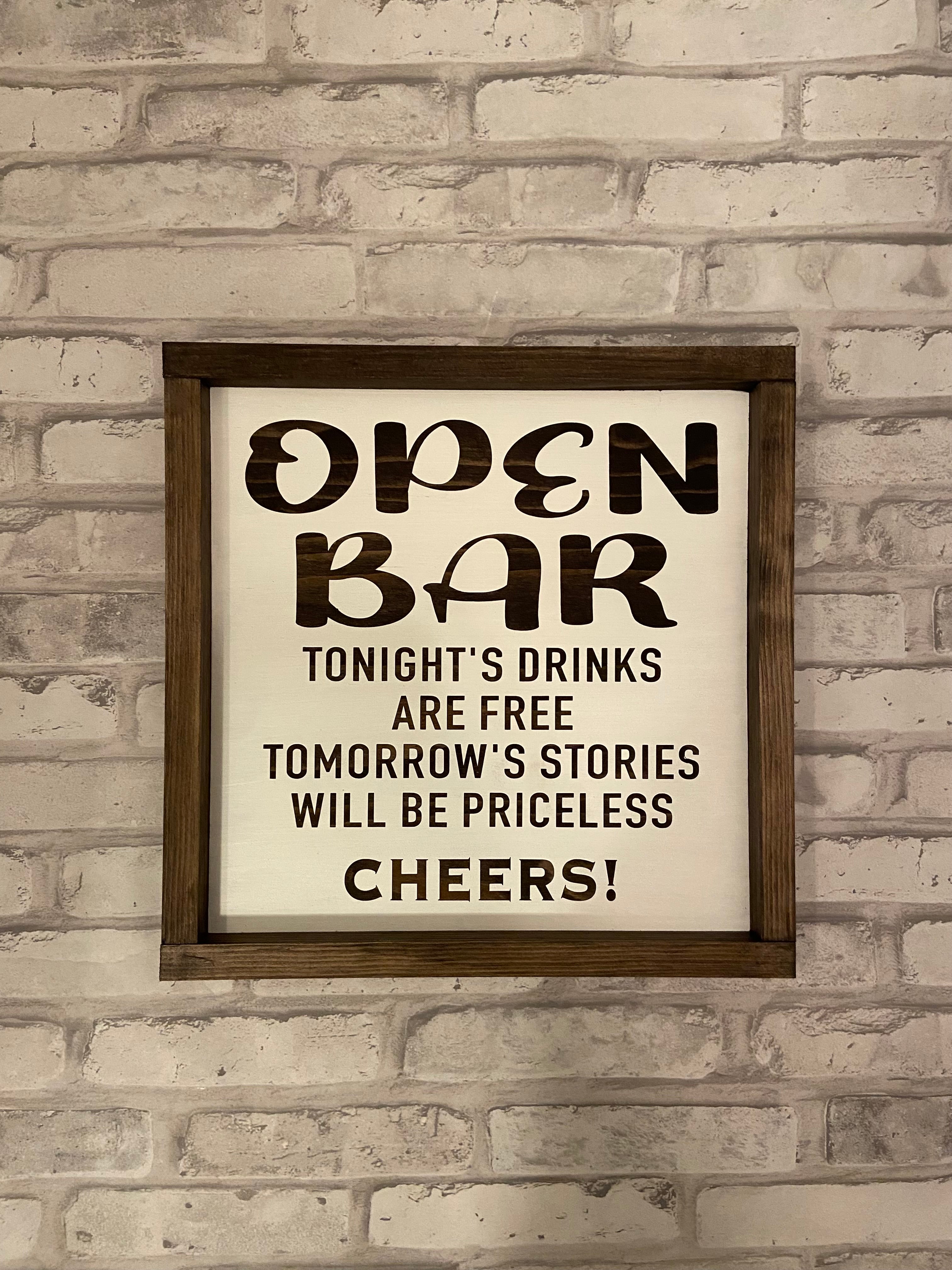 Open Bar Sign