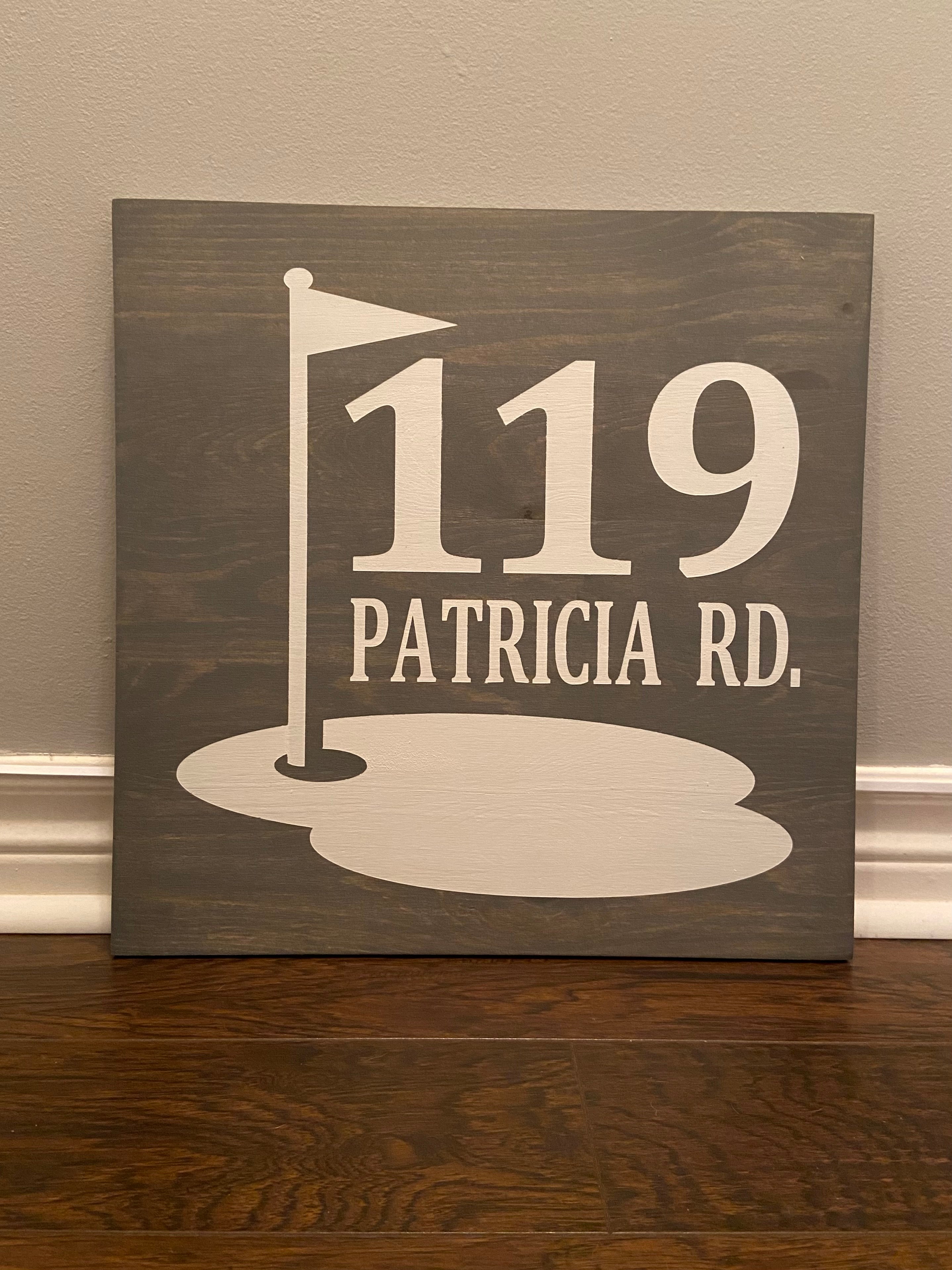 Golf Address Sign