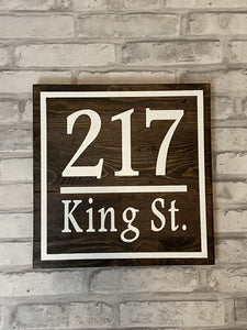 Address Sign