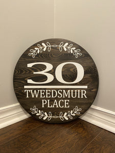 Custom Address Sign