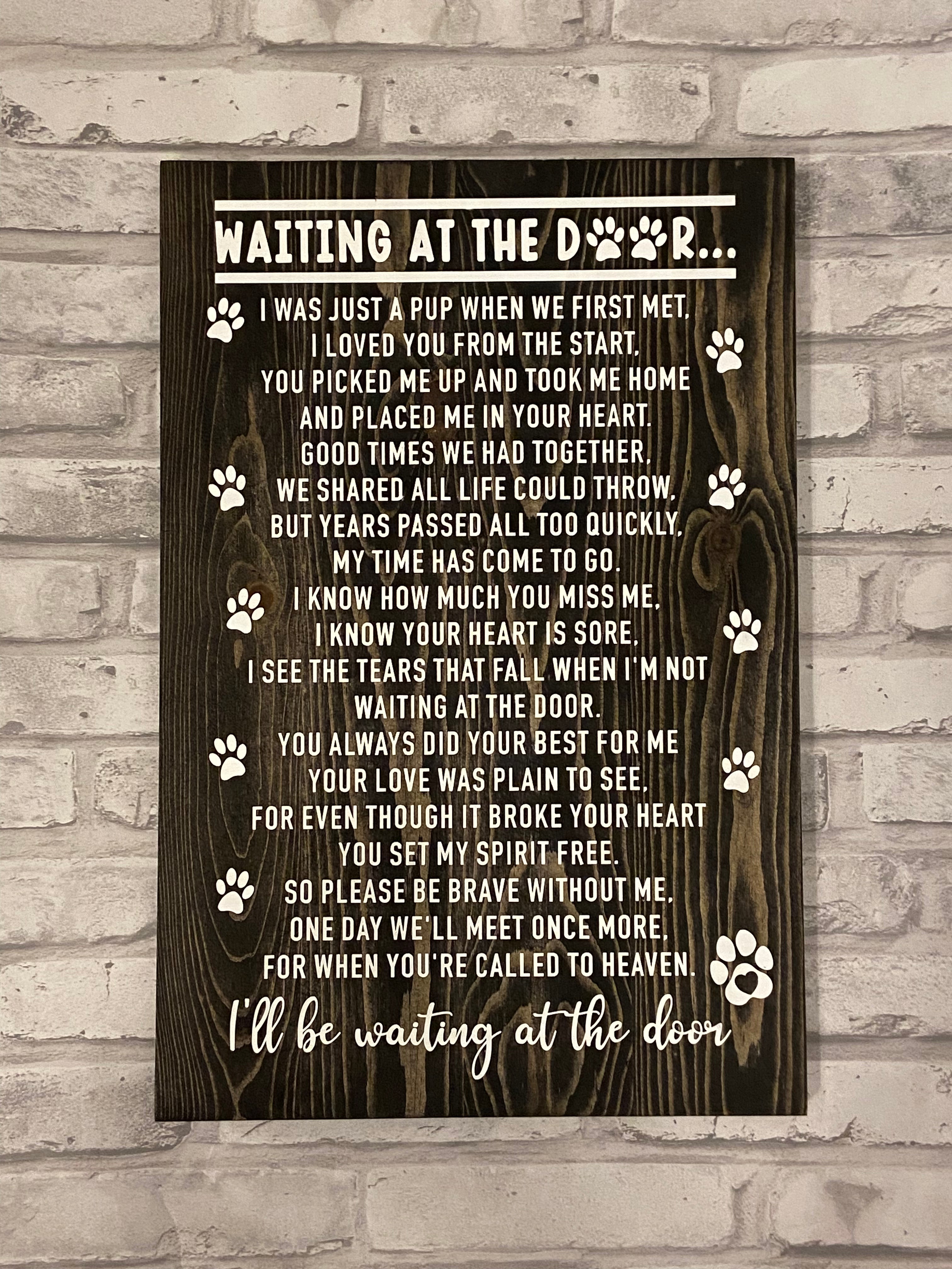 Waiting At The Door - Pet Memorial