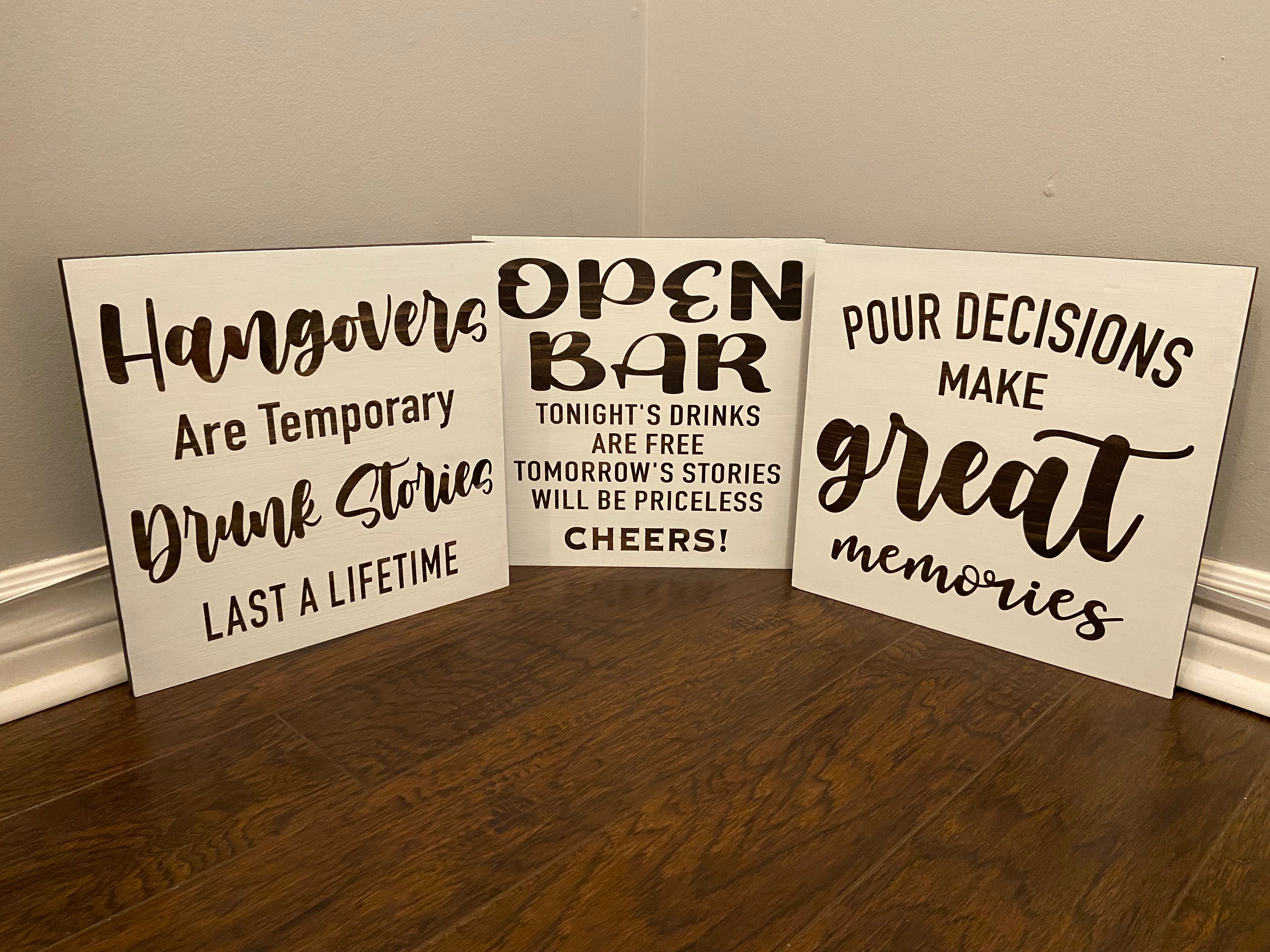 Bar Sign Set