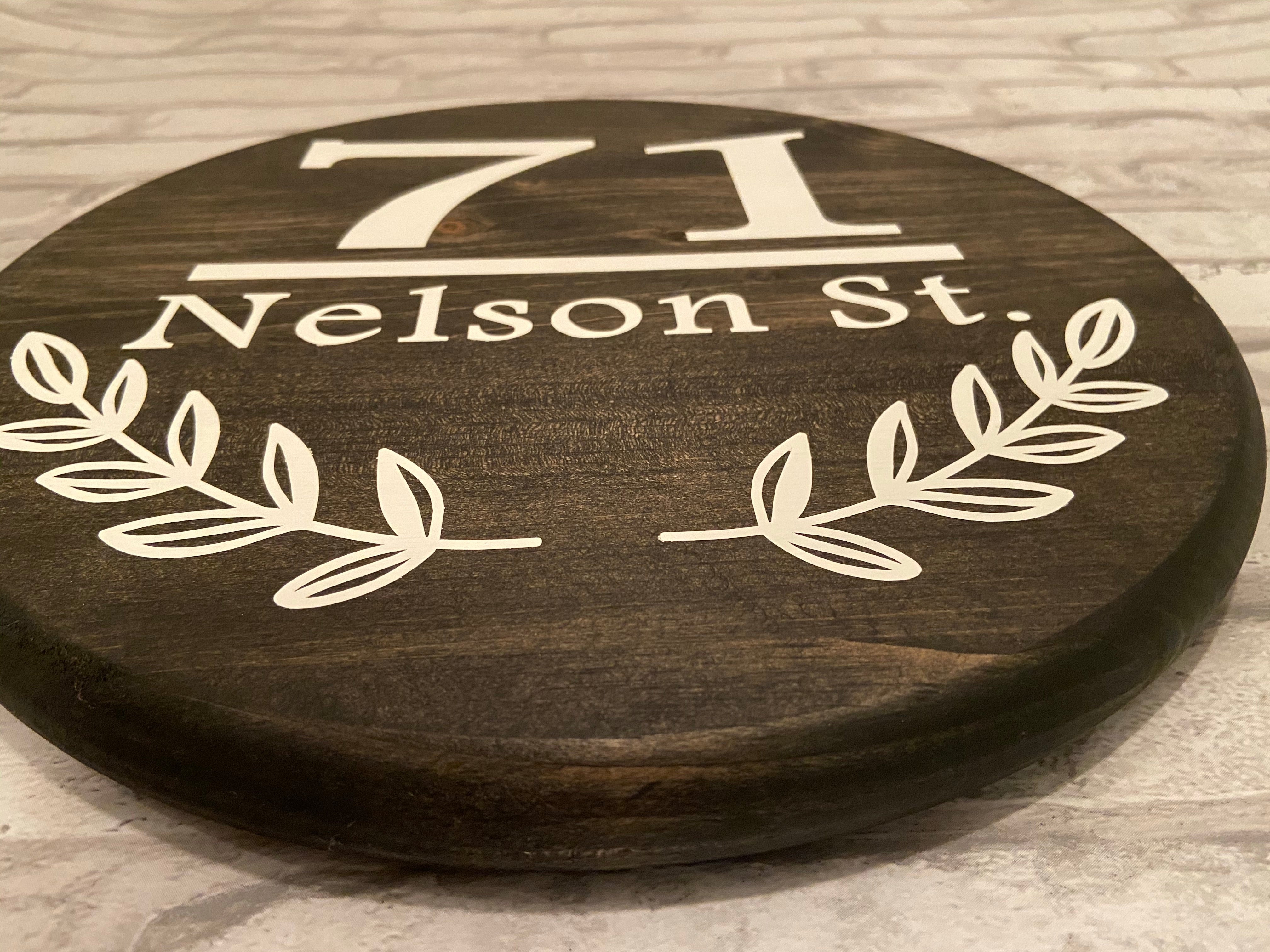 Custom Address Sign