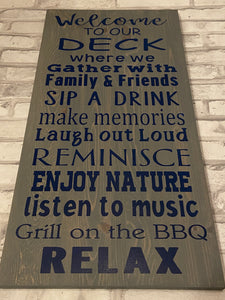 Deck Sign