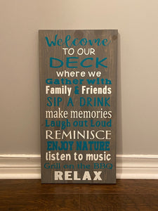 Deck Sign