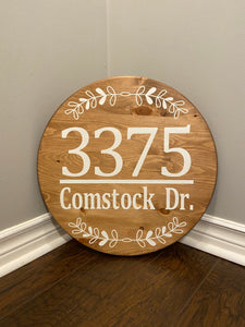 12” Address Sign