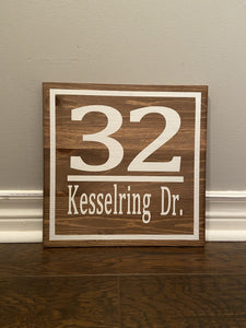 Address Sign