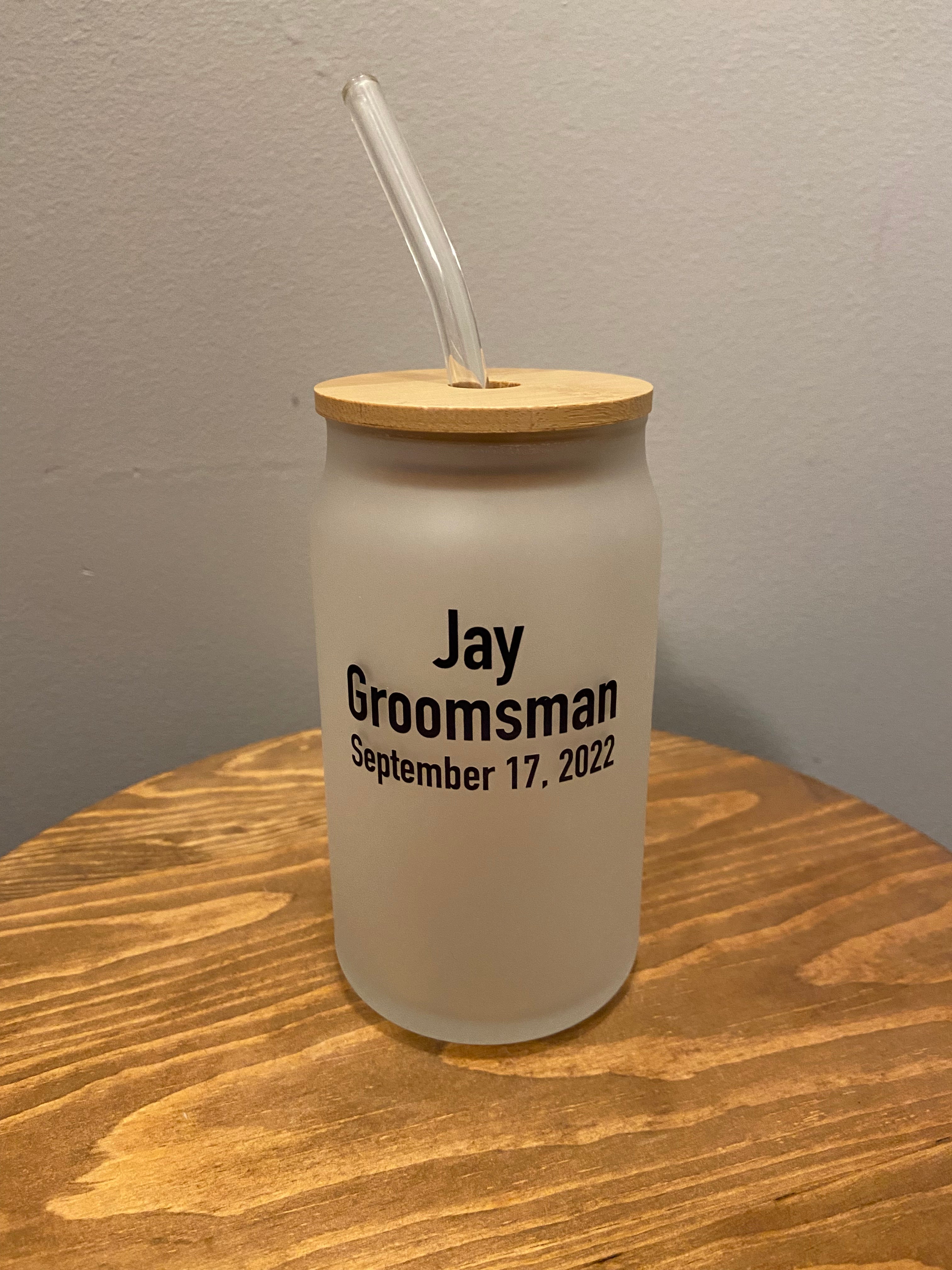 Groomsman Glass Tumbler