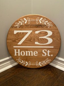 18” Address Sign