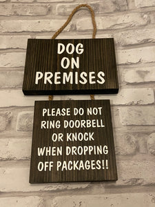 Dog On Premises - Door Hanger