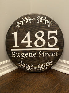 Custom Address Sign