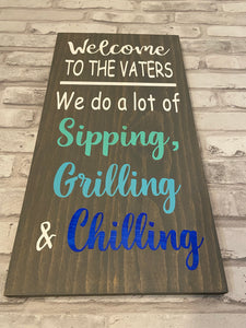 Personalized Deck Sign