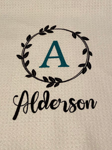 Personalized Family Tea Towel