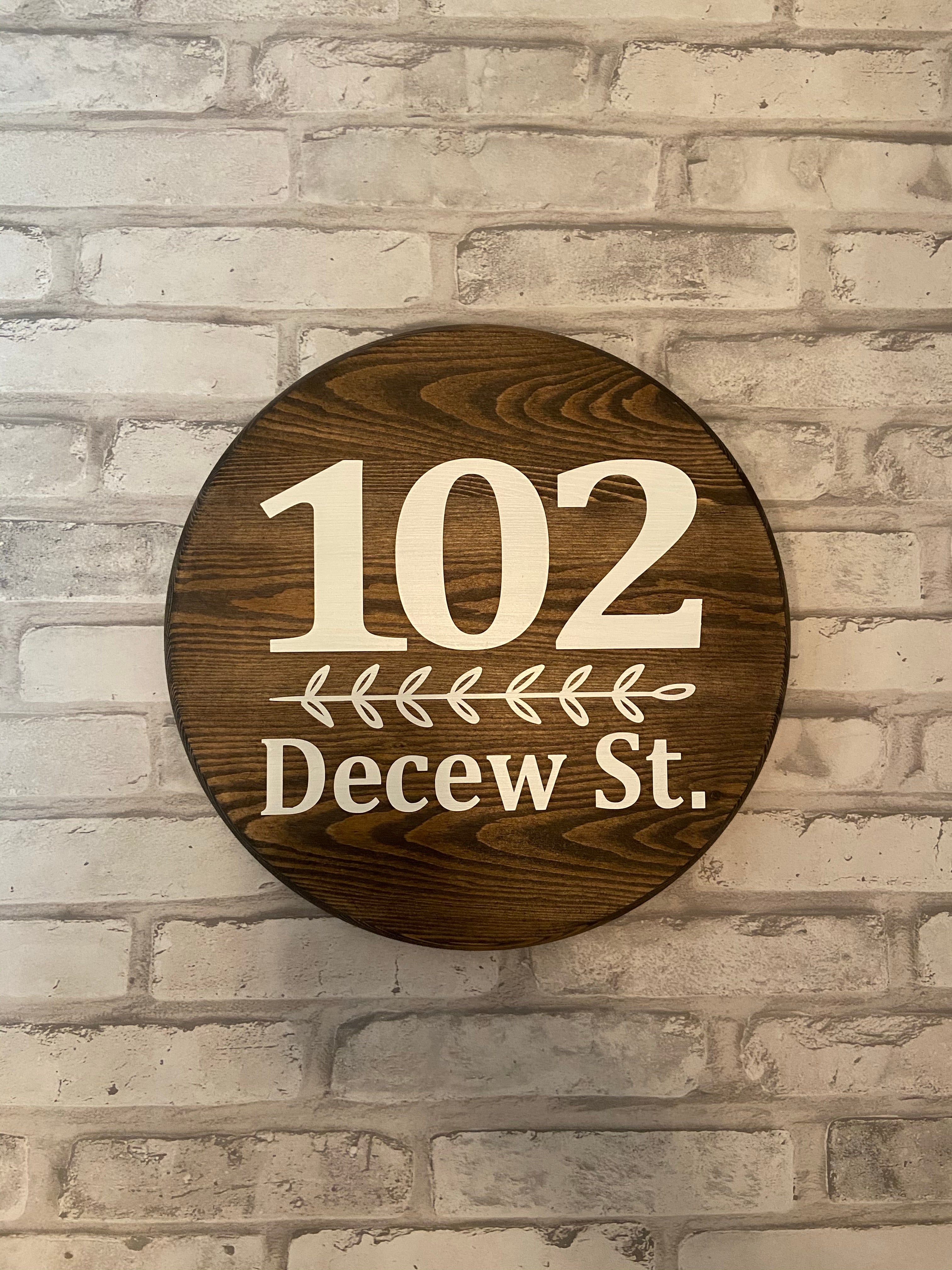 18” Address Sign