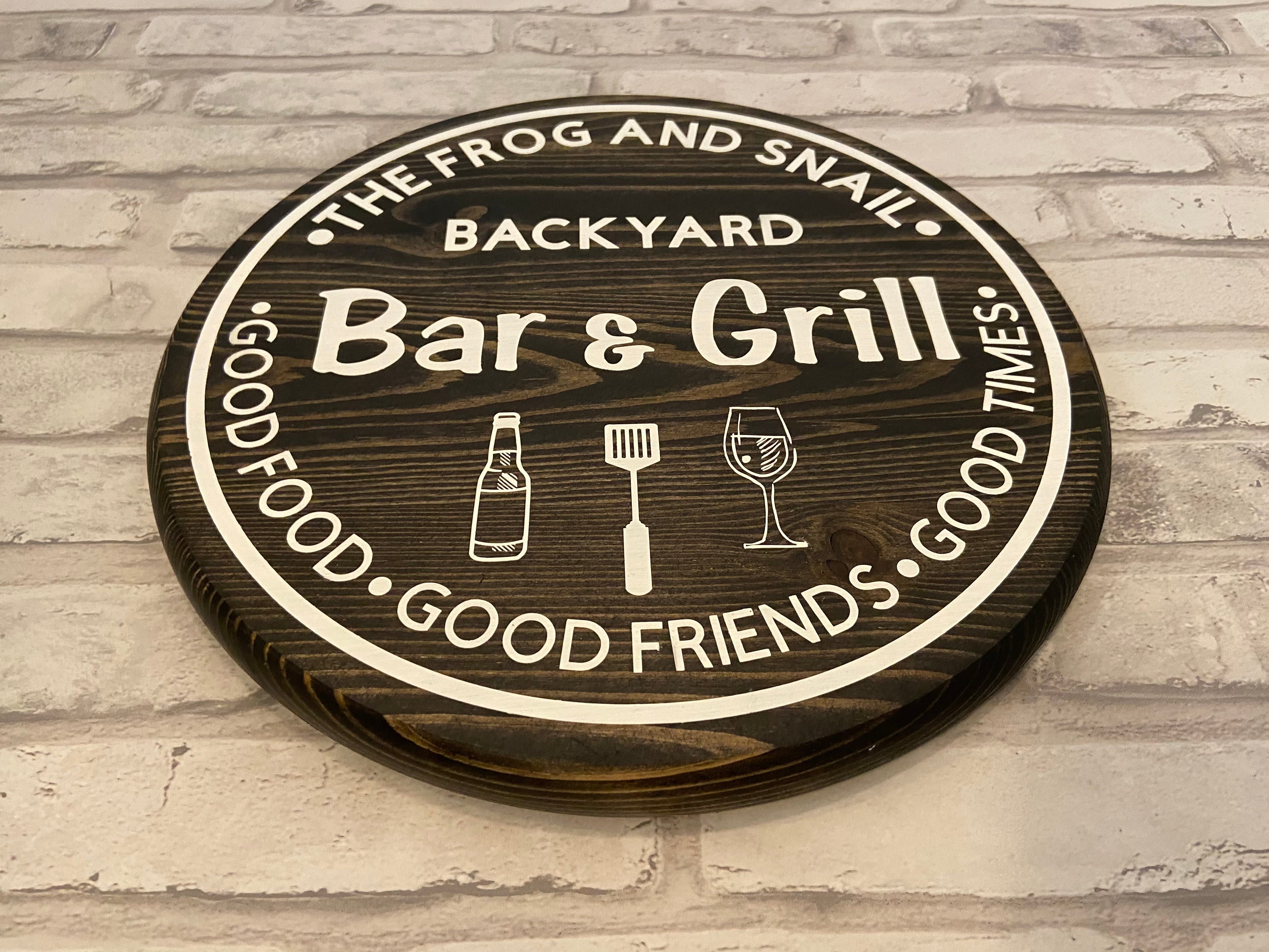 12” Bar and Grill Sign