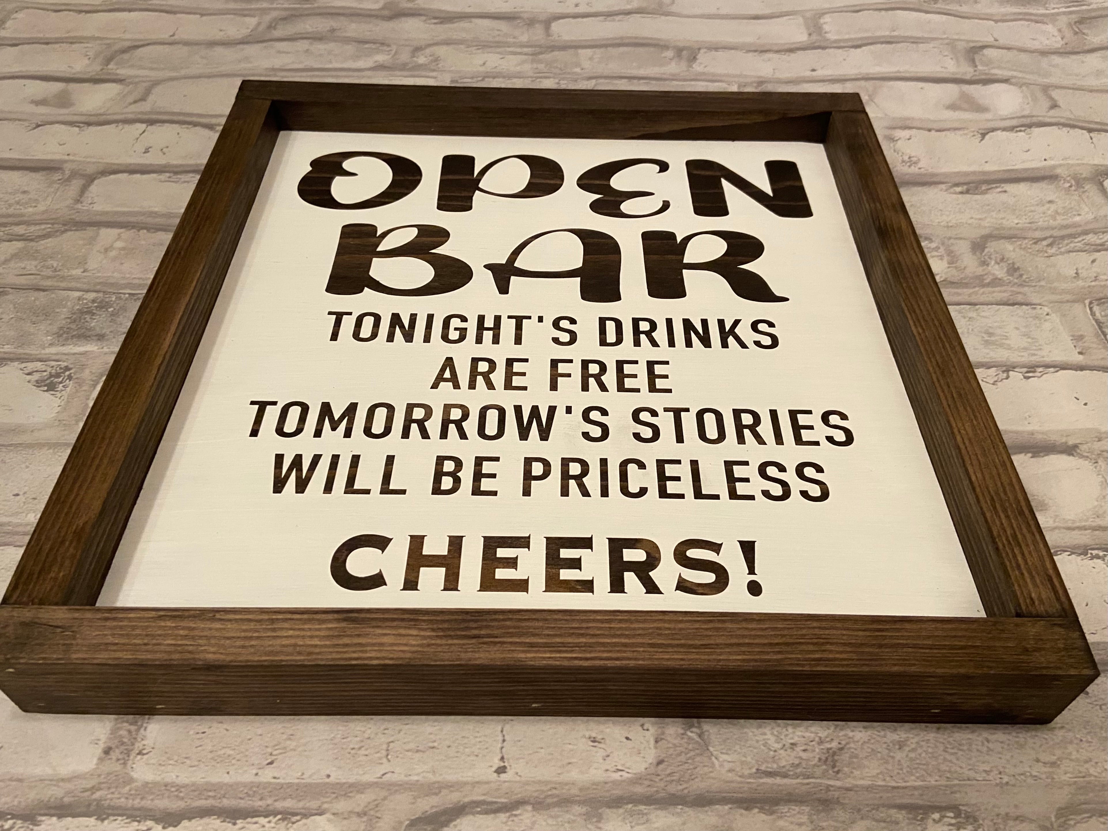 Open Bar Sign