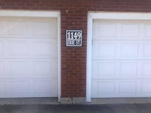 Carved Address Sign