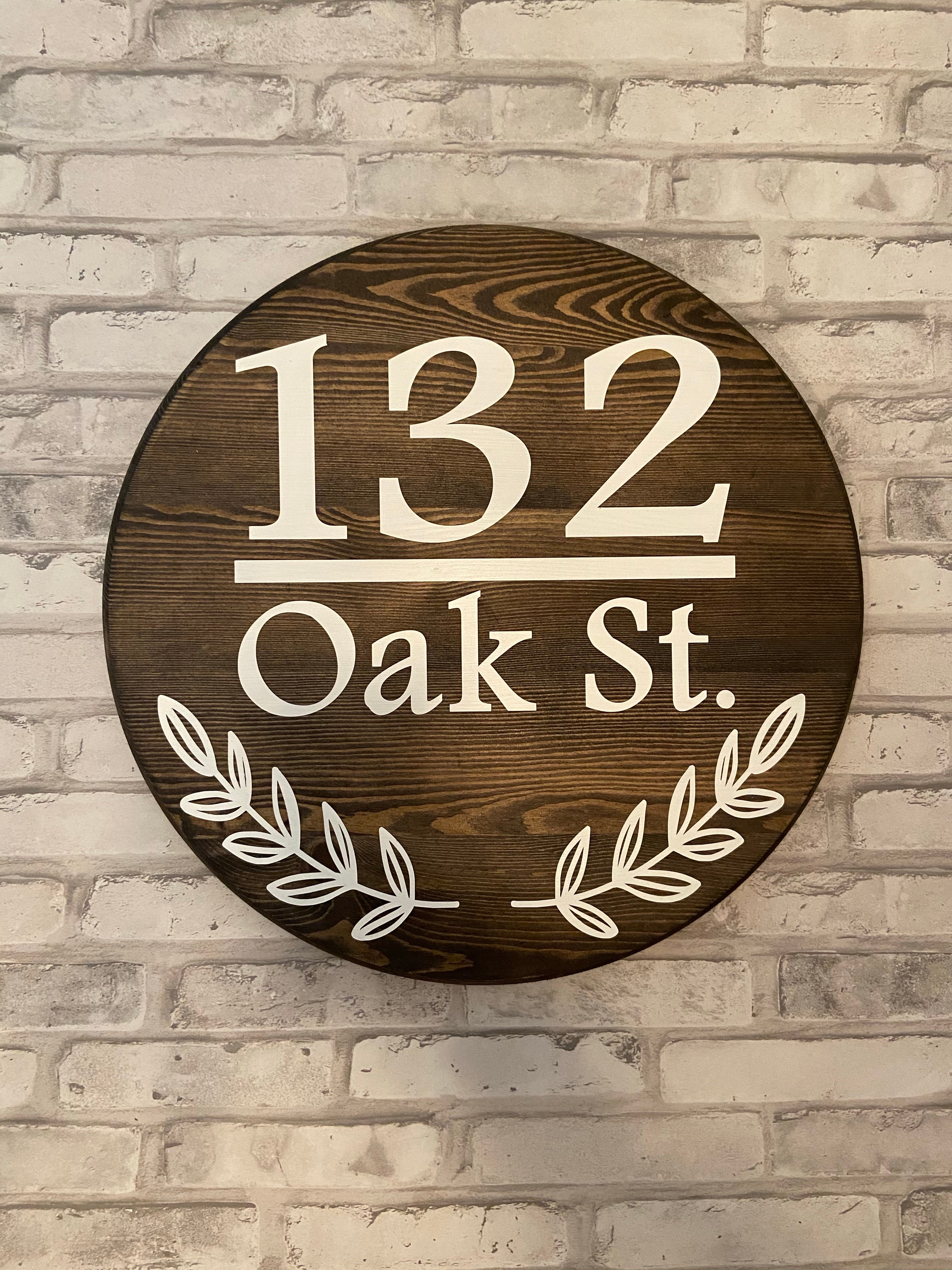 Custom Address Sign